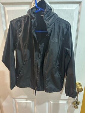 The North Face Boys Black Hooded Windbreaker Jacket- New Condition!